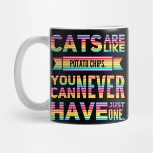 Rainbow Cat Are Like Potato Chips Mug